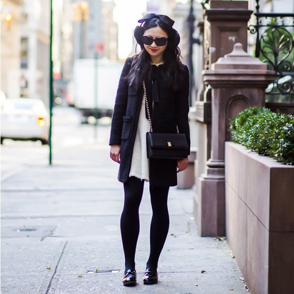 JCrew Tweed Black lady coat - Picture 2 of 11